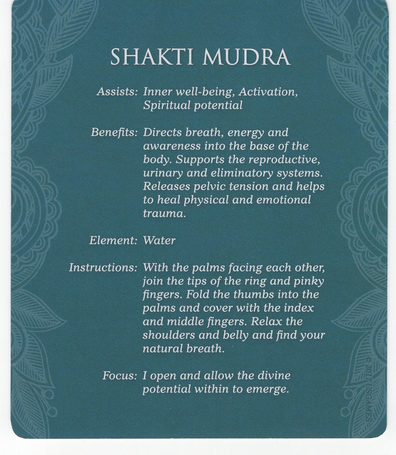 Mudras for Awakening the Five Elements