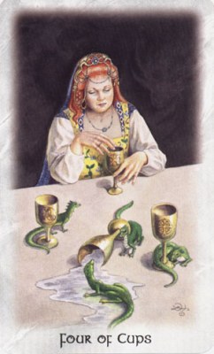 Celtic dragon tarot