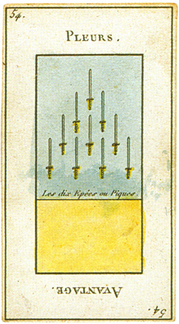 Etteilla Tarots - Grand Etteilla (Grimaud, 1910, type I)