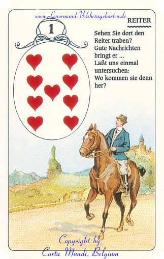 Carta Mundi Lenormand (с немецкими стихами)