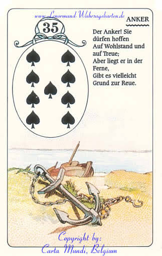 Carta Mundi Lenormand (с немецкими стихами)