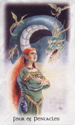 Celtic dragon tarot