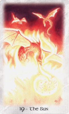 Celtic dragon tarot