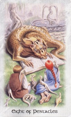 Celtic dragon tarot