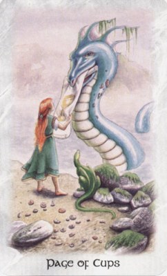 Celtic dragon tarot